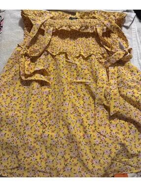 Women's Floral Tank Top - Size XL - Good Condition